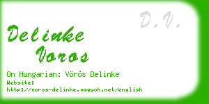 delinke voros business card