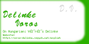 delinke voros business card